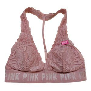 PINK Lace Halter Bralette